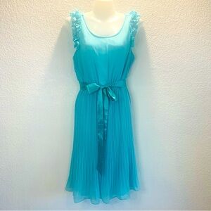 Ever Pretty Woman size 10 Turquoise Feminine Coquette Spring Whimsical Fairy